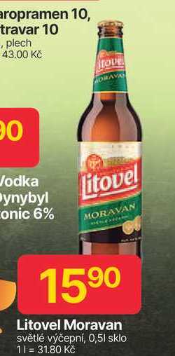 Litovel Moravan světlé výčepní, 0,5l