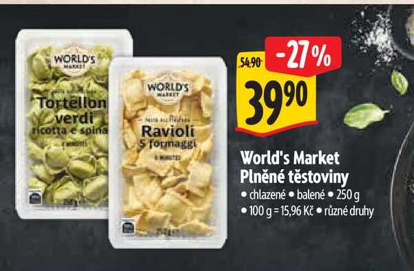  World's Market Plněné těstoviny  250 g