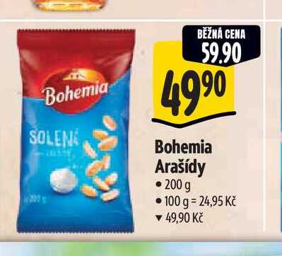   Bohemia Arašídy  200 g 