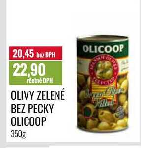 OLIVY ZELENÉ BEZ PECKY OLICOOP 350g 