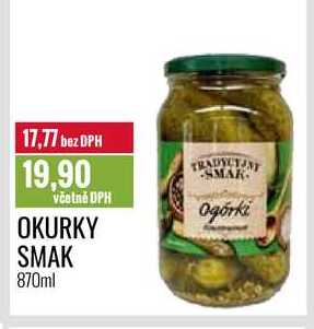 OKURKY SMAK 870ml 
