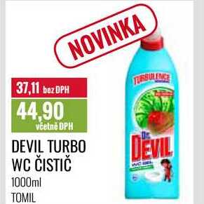 DEVIL TURBO WC ČISTIČ 1000ml 