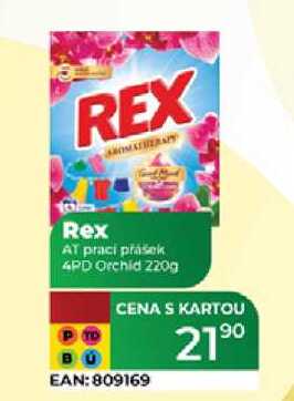 REX AT prací prášek 4PD Orchid 220g 