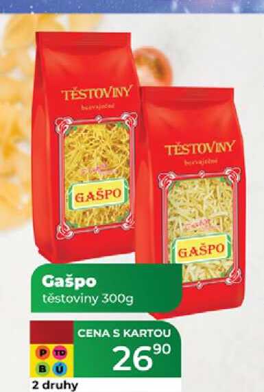 Gašpo těstoviny 300g 