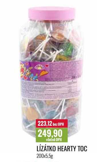 LÍZÁTKO HEARTY TOC 200x5,5g 