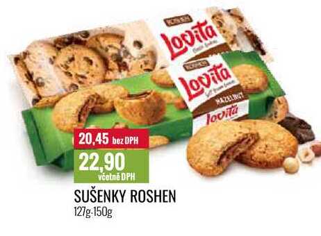 SUŠENKY ROSHEN 127g-150g 
