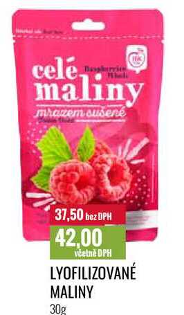 LYOFILIZOVANÉ MALINY 30g 