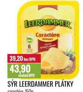 SÝR LEERDAMMER PLÁTKY caractére 150g