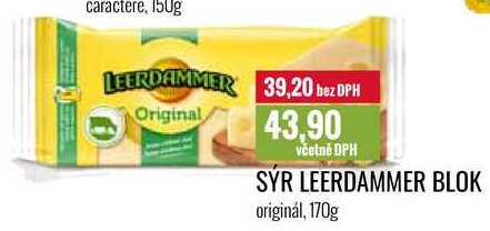 SÝR LEERDAMMER BLOK originál, 170g 