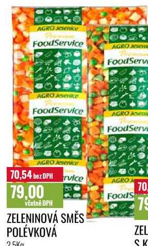 ZELENINOVÁ SMĚS POLÉVKOVÁ 2,5Kg 