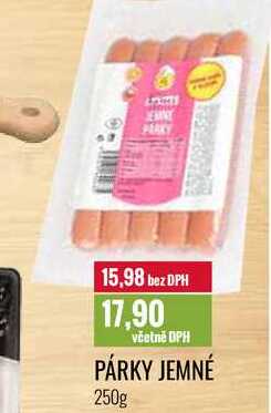 PÁRKY JEMNÉ 250g 
