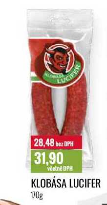 KLOBÁSA LUCIFER 170g 