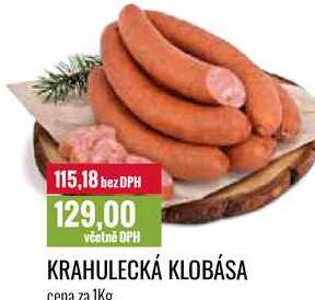 KRAHULECKÁ KLOBÁSA Cena za 1Kg 