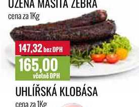 UHLÍŘSKÁ KLOBÁSA cena za 1Kg 