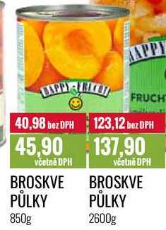 BROSKVE PŮLKY 2600g 