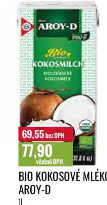 BIO KOKOSOVÉ MLÉKC AROY-D 1l