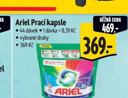  Ariel Prací kapsle 44 dávek 