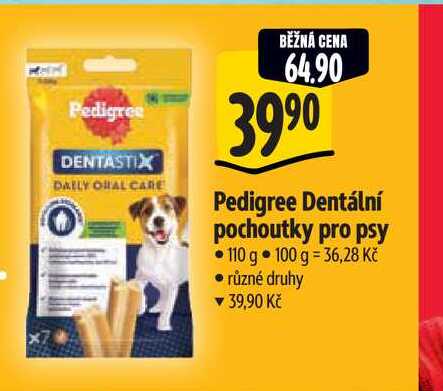   Pedigree Dentální pochoutky pro psy  110 g 