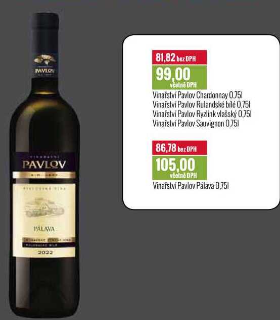 Vinařství Pavlov 0,75l