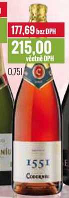 Cava 1551 rosé brut Codorníu 0,75l