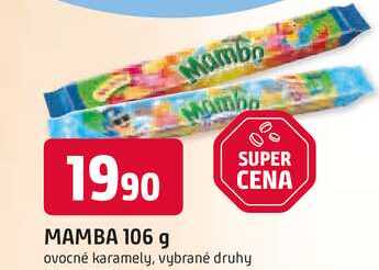 MAMBA 106 g ovocné karamely