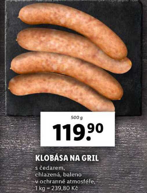 KLOBÁSA NA GRIL, 500 g