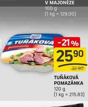 TUŇÁKOVÁ POMAZÁNKA 120 g 