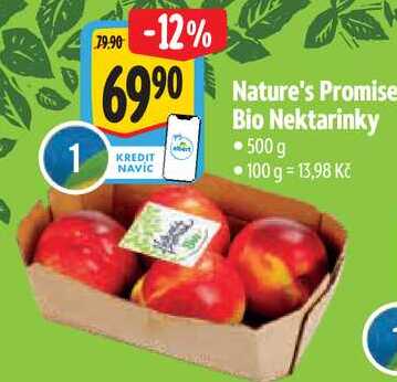 Nature's Promise Bio Nektarinky, 500 g 