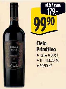 Cielo Primitivo, 0,75 l