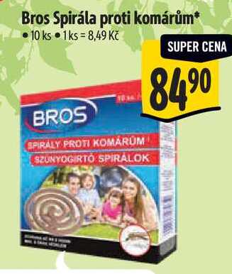 Bros Spirála proti komárům*, 10 ks