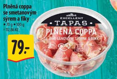 Plněná coppa se smetanovým sýrem a fíky, 70 g
