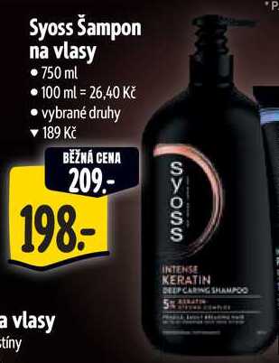 Syoss Šampon na vlasy, 750 ml