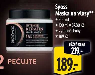 Syoss Maska na vlasy, 500 ml 