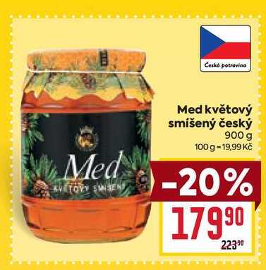 Med květový smíšený český 900 g  
