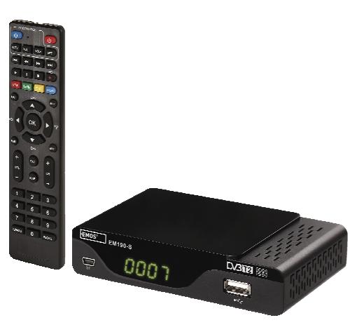 DVB-T2 přijímač EM190-S HD