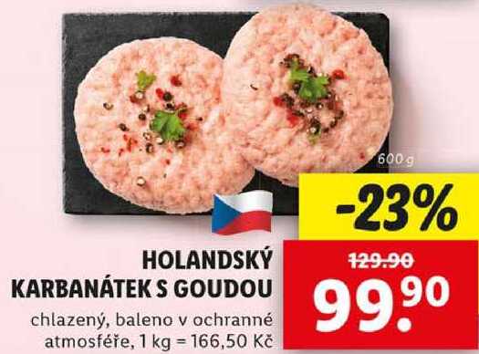 HOLANDSKÝ KARBANÁTEK S GOUDOU, 600 g