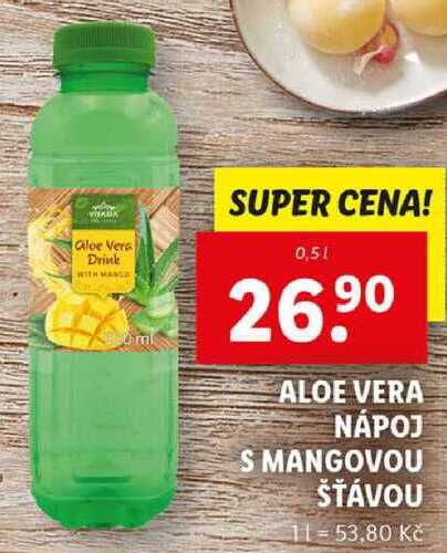 ALOE VERA NÁPOJ S MANGOVOU ŠŤÁVOU, 0,5 l