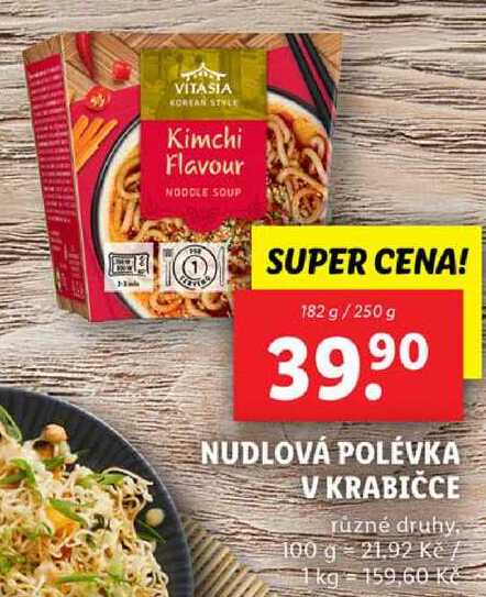 NUDLOVÁ POLÉVKA V KRABIČCE, 182 g/250 g