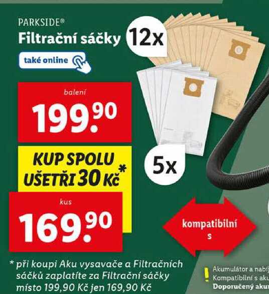 Filtrační sáčky 