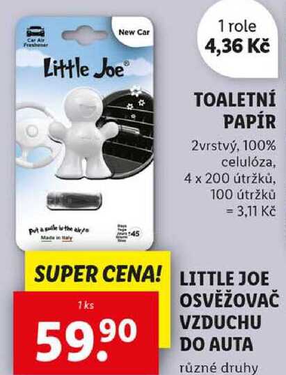 LITTLE JOE OSVĚŽOVAČ VZDUCHU DO AUTA 