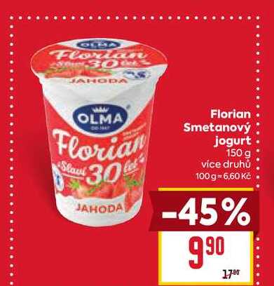 Florian Smetanový jogurt 150 g 