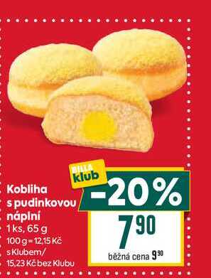 Kobliha náplní s pudinkovou 1ks, 65 g 