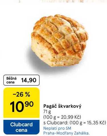 Pagáč škvarkový, 71 g  