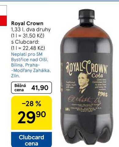 Royal Crown 1,33 I, dva druhy  