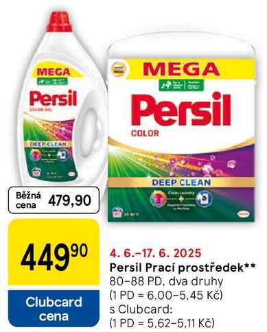 Persil Prací prostředek, 80-88 PD, dva druhy 
