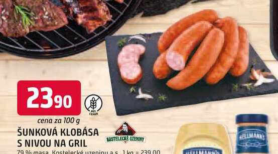 KLOBÁSA S NIVOU NA GRIL 100 g