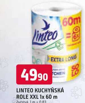 LINTEO KUCHYŇSKÁ ROLE XXL 1x 60 m 2vrstvá 