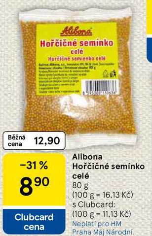 Alibona Hořčičné semínko celé, 80 g  