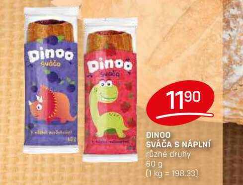 DINOO SVÁČA S NÁPLNÍ různé druhy 60 g 