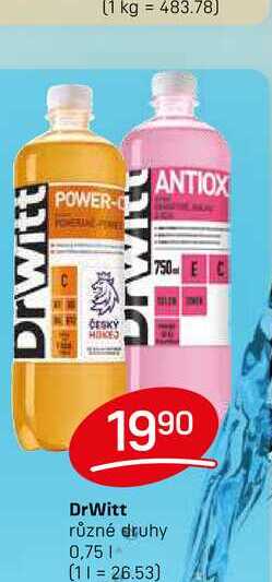 DrWitt různé druhy 0,75l